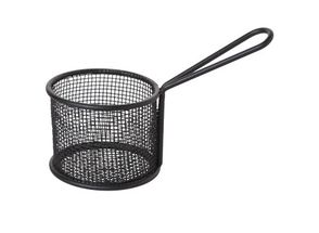 Cosy & Trendy Chips Basket Black Round ⌀ 9.5 cm